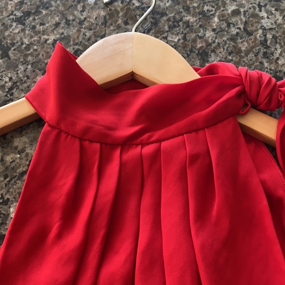 Express Red tie neck halter SZ M - Picture 2 of 3